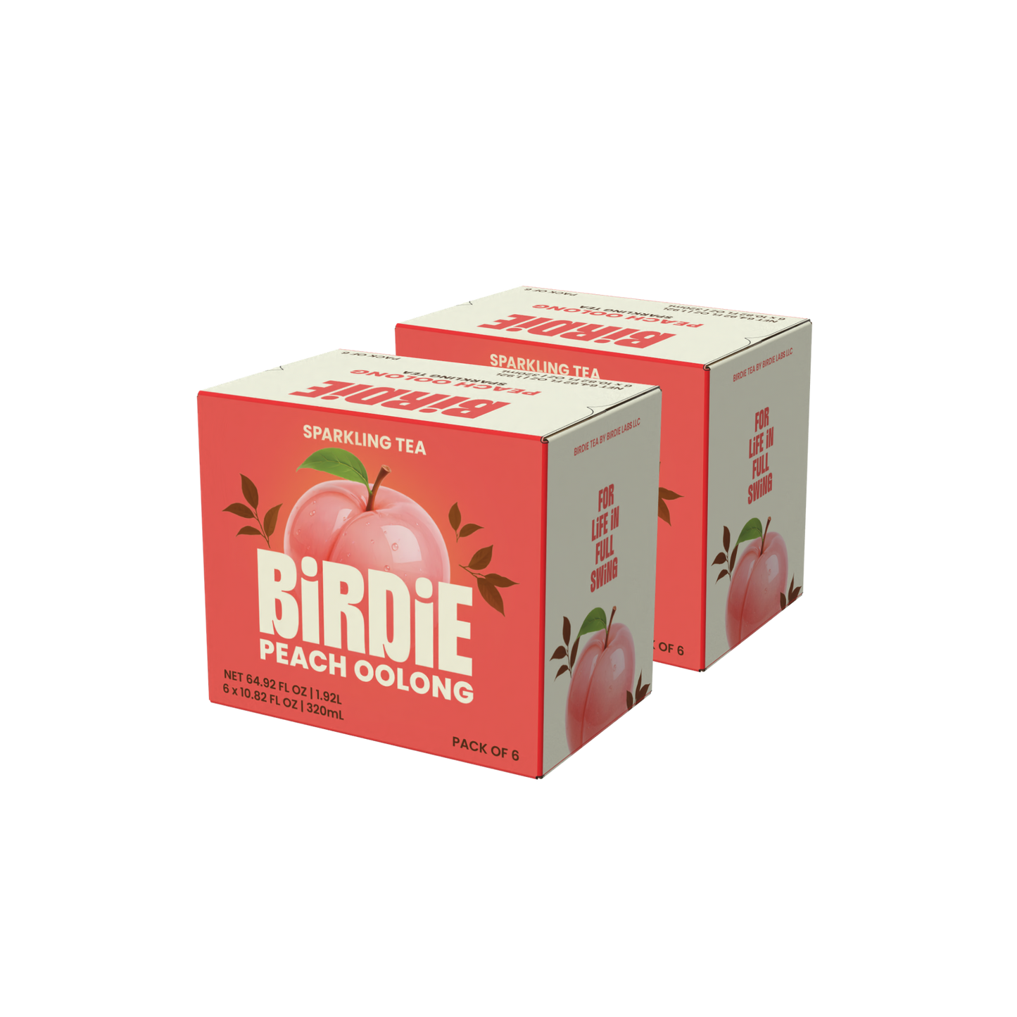 Peach Oolong Sparkling Tea - 12 Pack